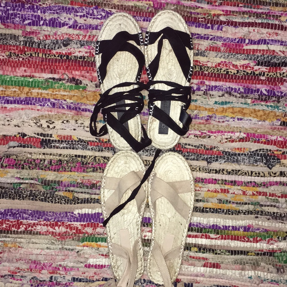 Two Pack Matching Lace up Sandals